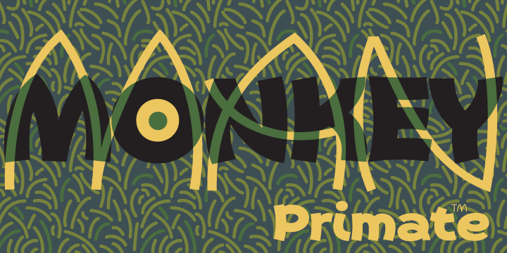 Przykład czcionki Primate Medium Italic